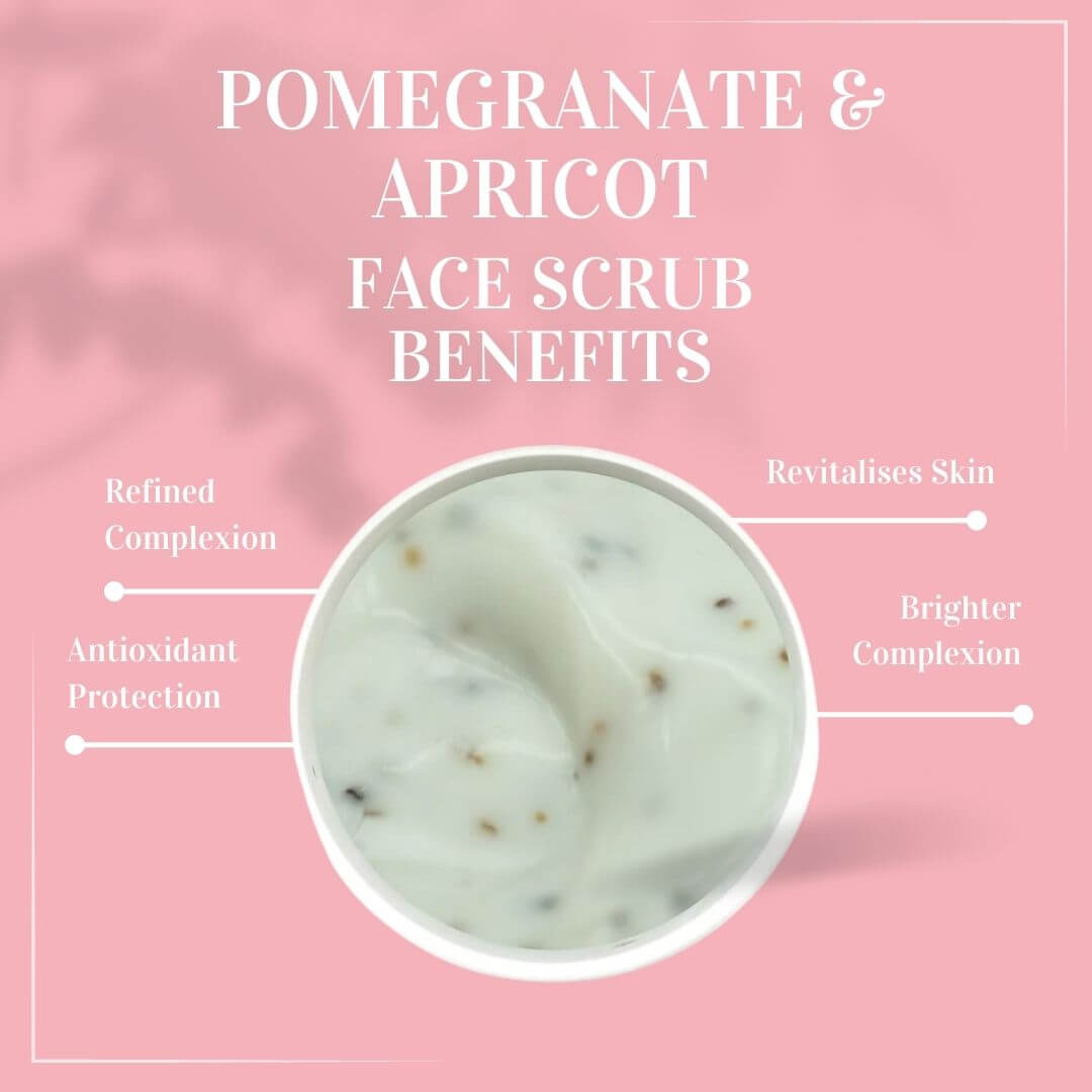 Pomegranate & Apricot Facial Scrub Skin Polish