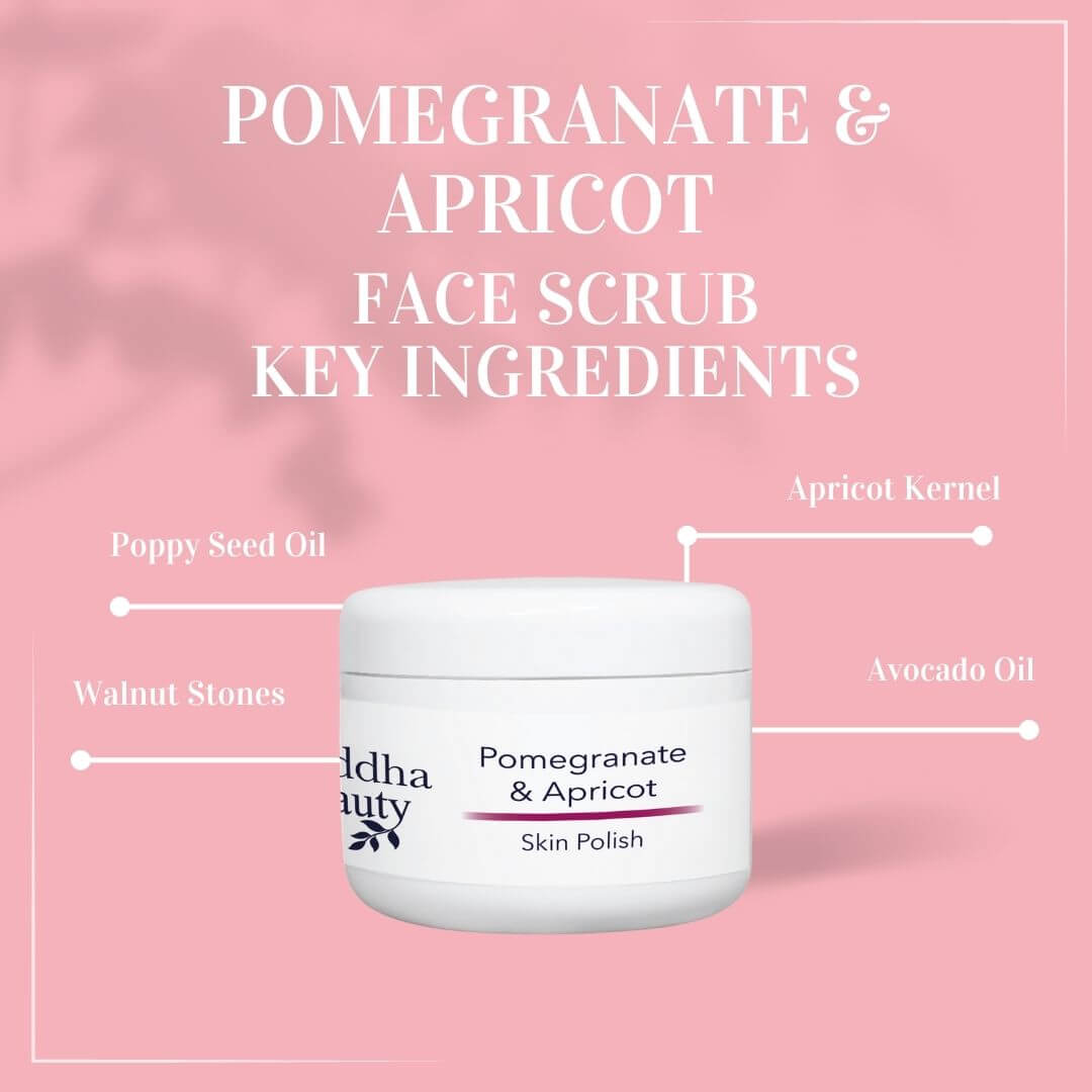 Pomegranate & Apricot Facial Scrub Skin Polish